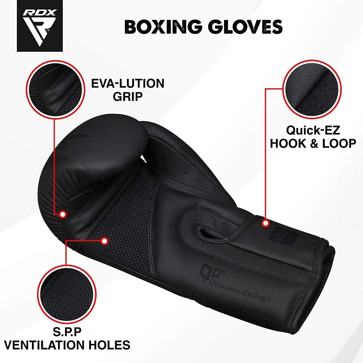 Rdx f15 noir black sales boxing gloves