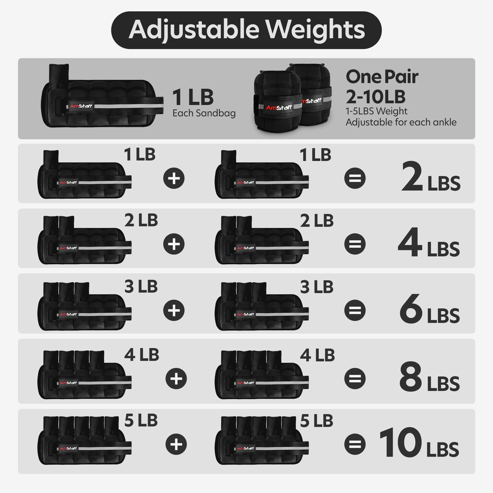 Adjustable Weight Options