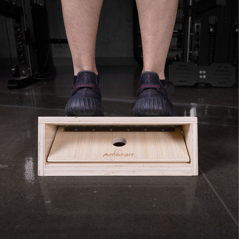 Amstaff Fitness Adjustable Wooden Squat Slant board