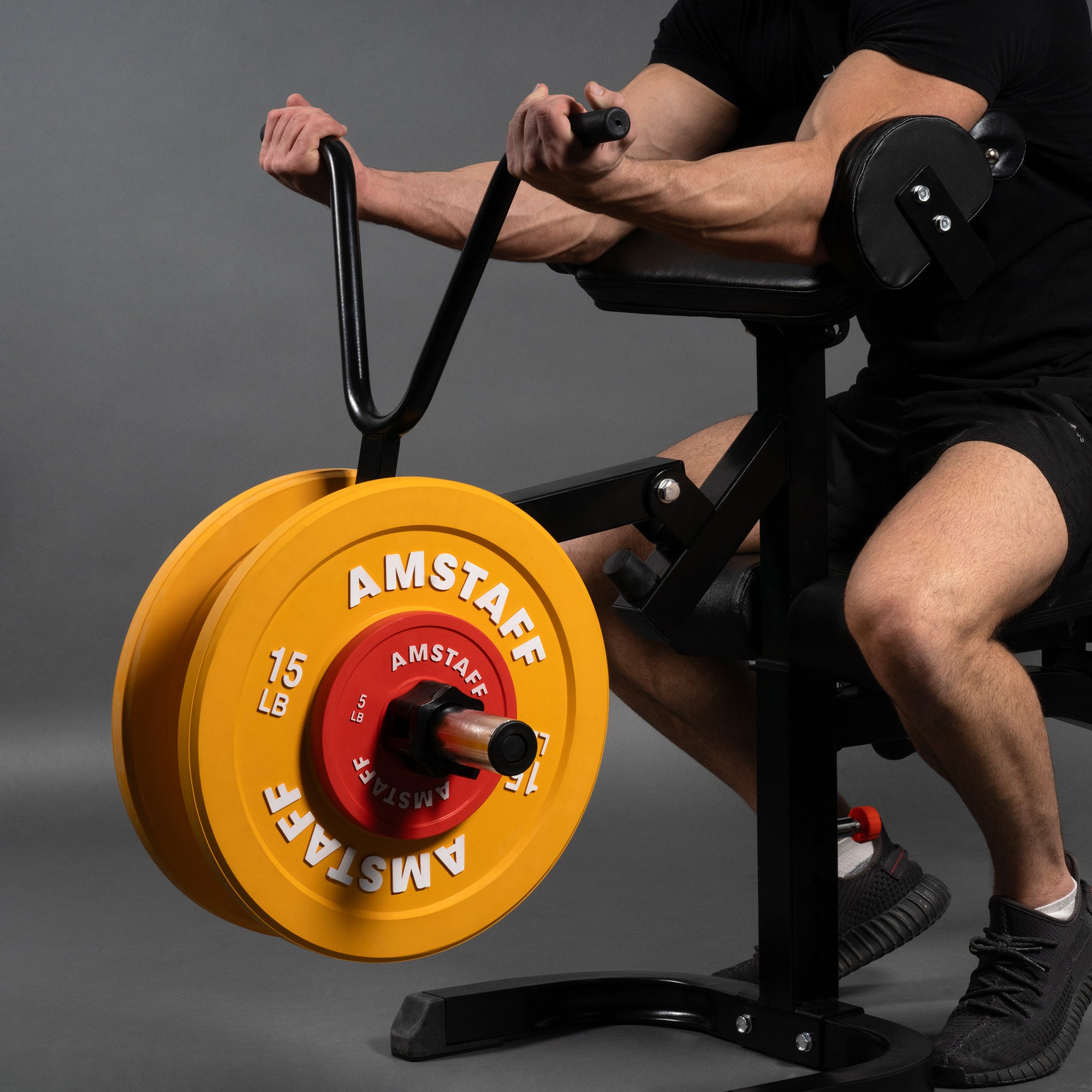 Weight bench with arm curl pad sale