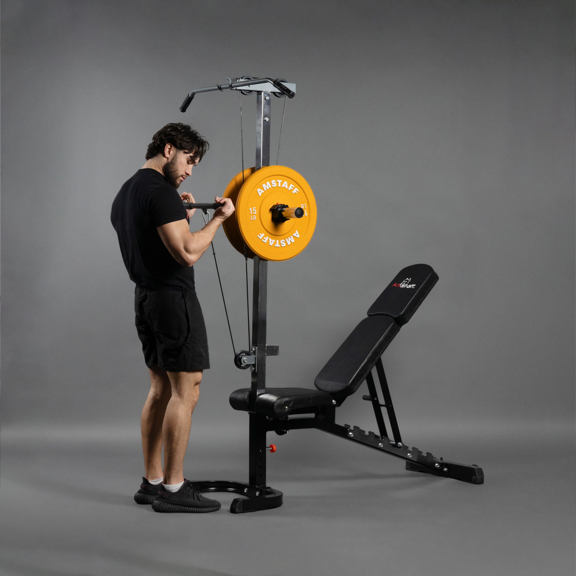 Bench press and lat pulldown machine sale