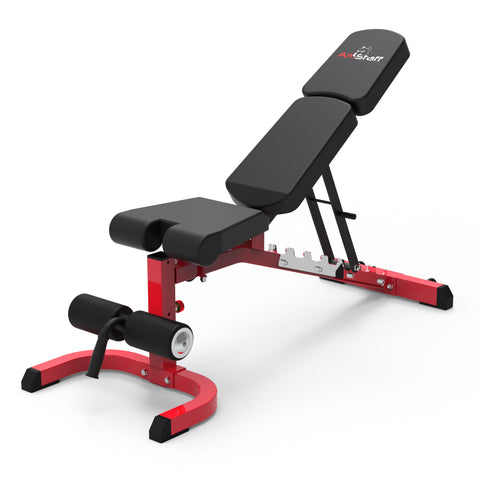 Banc multi-FID Premium AmStaff Fitness TS009 - Rouge