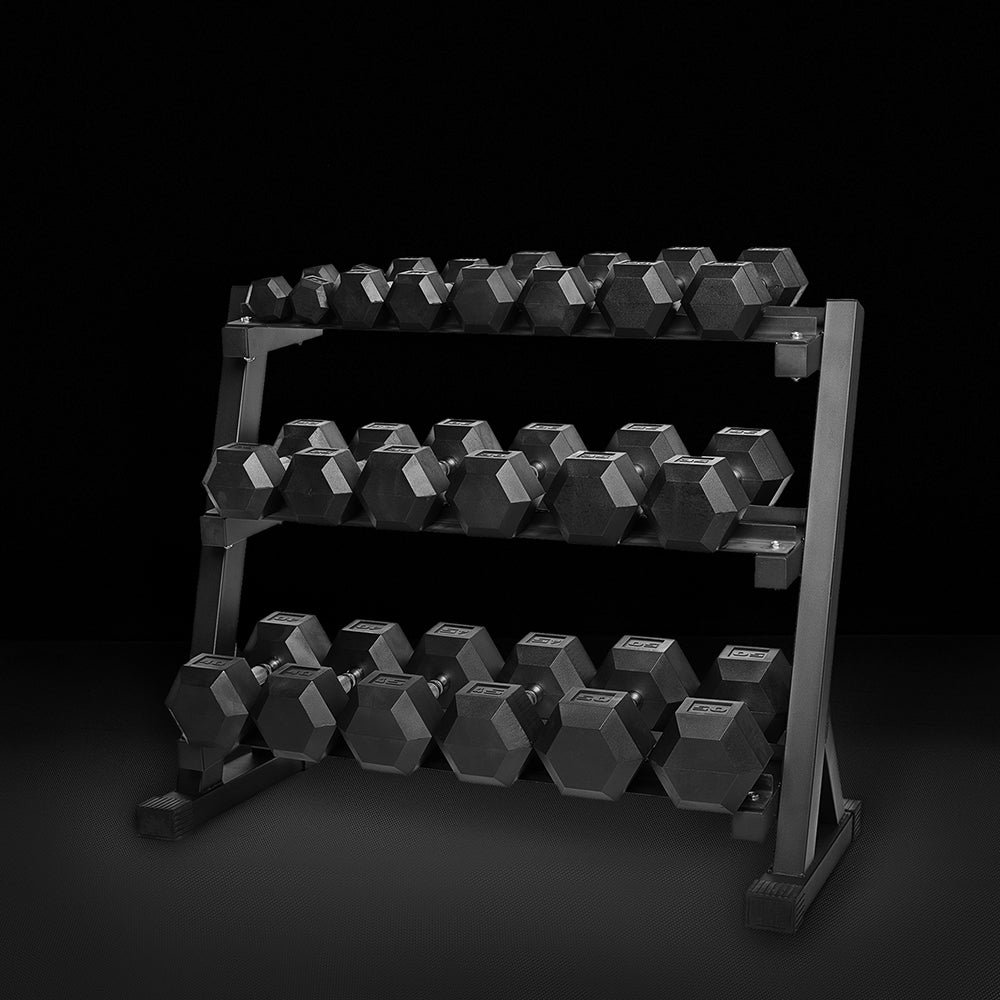 Virgin rubber dumbbell set sale