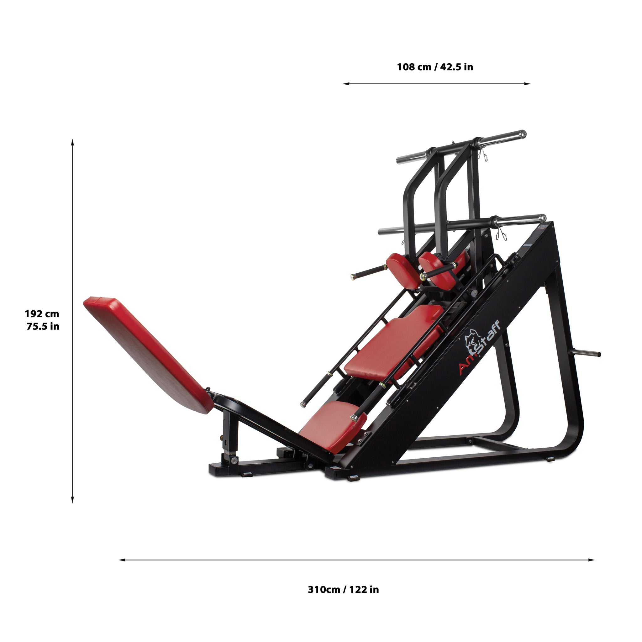 AmStaff Leg Press Hack Squat Machine Fitness Avenue