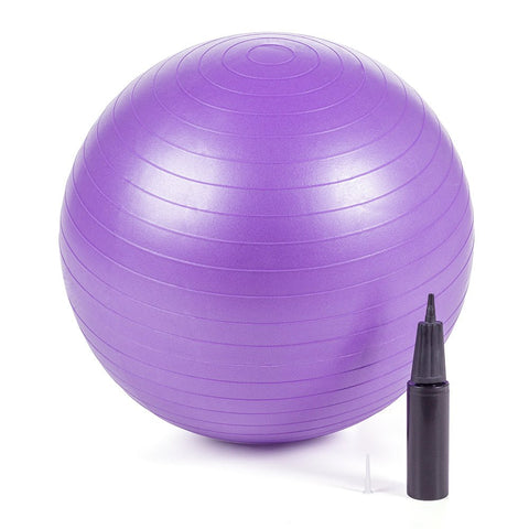 Ballon d'exercice avec pompe : ballon de yoga anti-éclatement