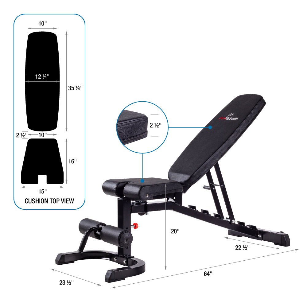 Flat incline discount decline bench canada