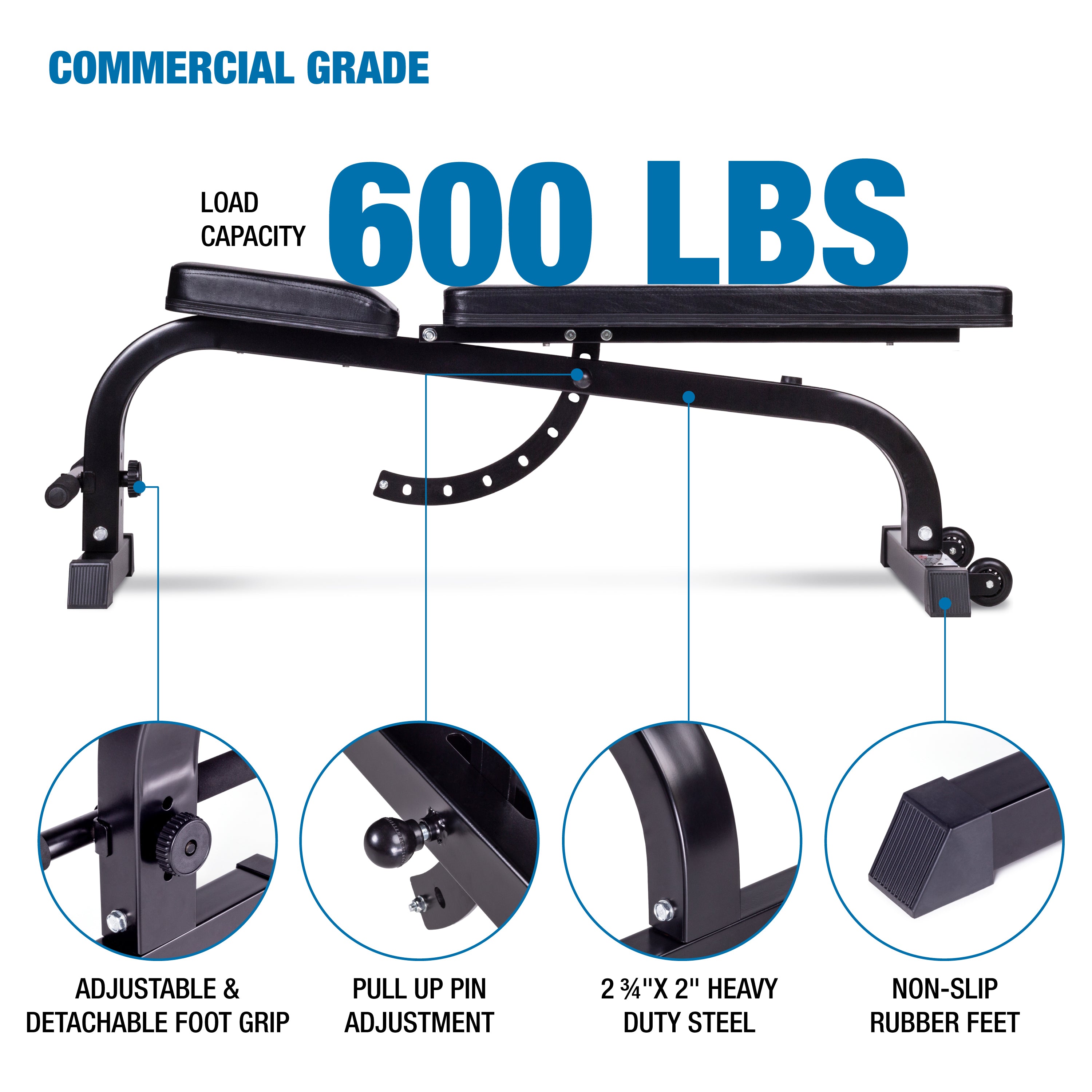 AmStaff TS015B Adjustable Bench Fitness Avenue