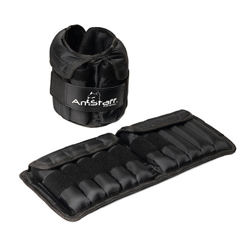 20 LB Adjustable Ankle Wrist Weights Pair, 10 LB ea, Removable